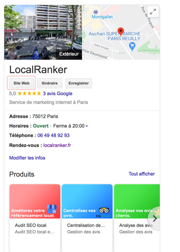 positionnement seo google