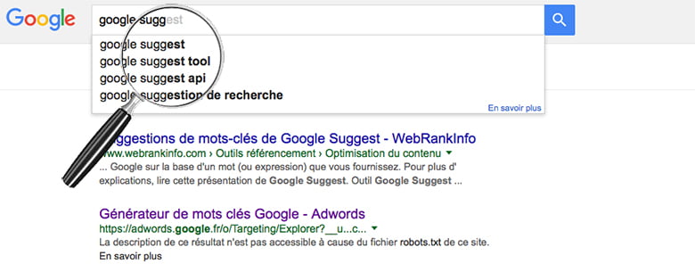 référencement mots clés